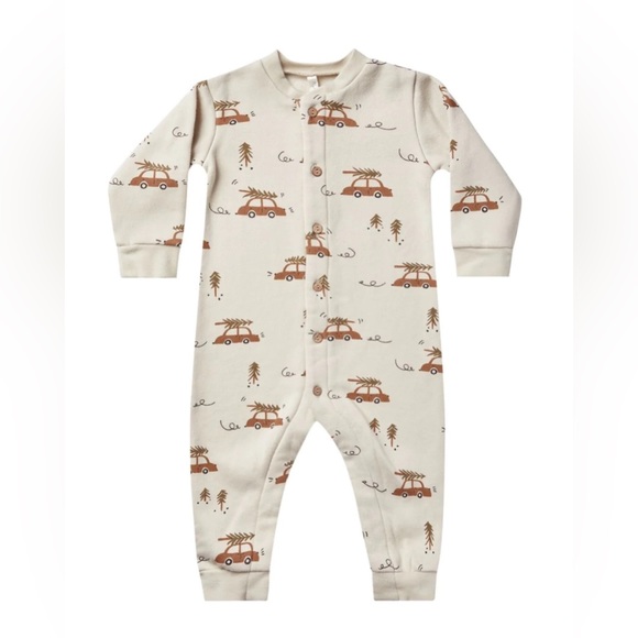 🆕 Rylee + Cru 🚗🌲 Fleece Jumpsuit in Home for the Holidays NWT - Picture 2 of 6